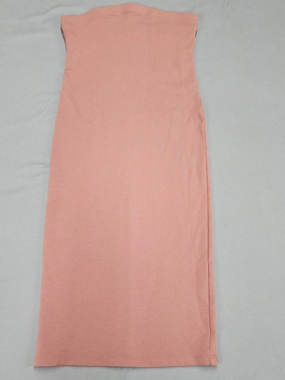 Forever 21 Strapless Tube Dress Womens Medium Pink Bodycon Stretch Knee Length